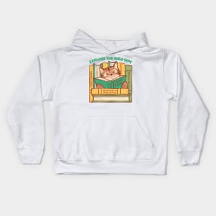 Explore the Wild Side with Books Kids Hoodie